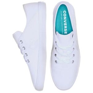 Women’s Size 9 Converse Costa Oxford Trainers with Collapsible Heel in White